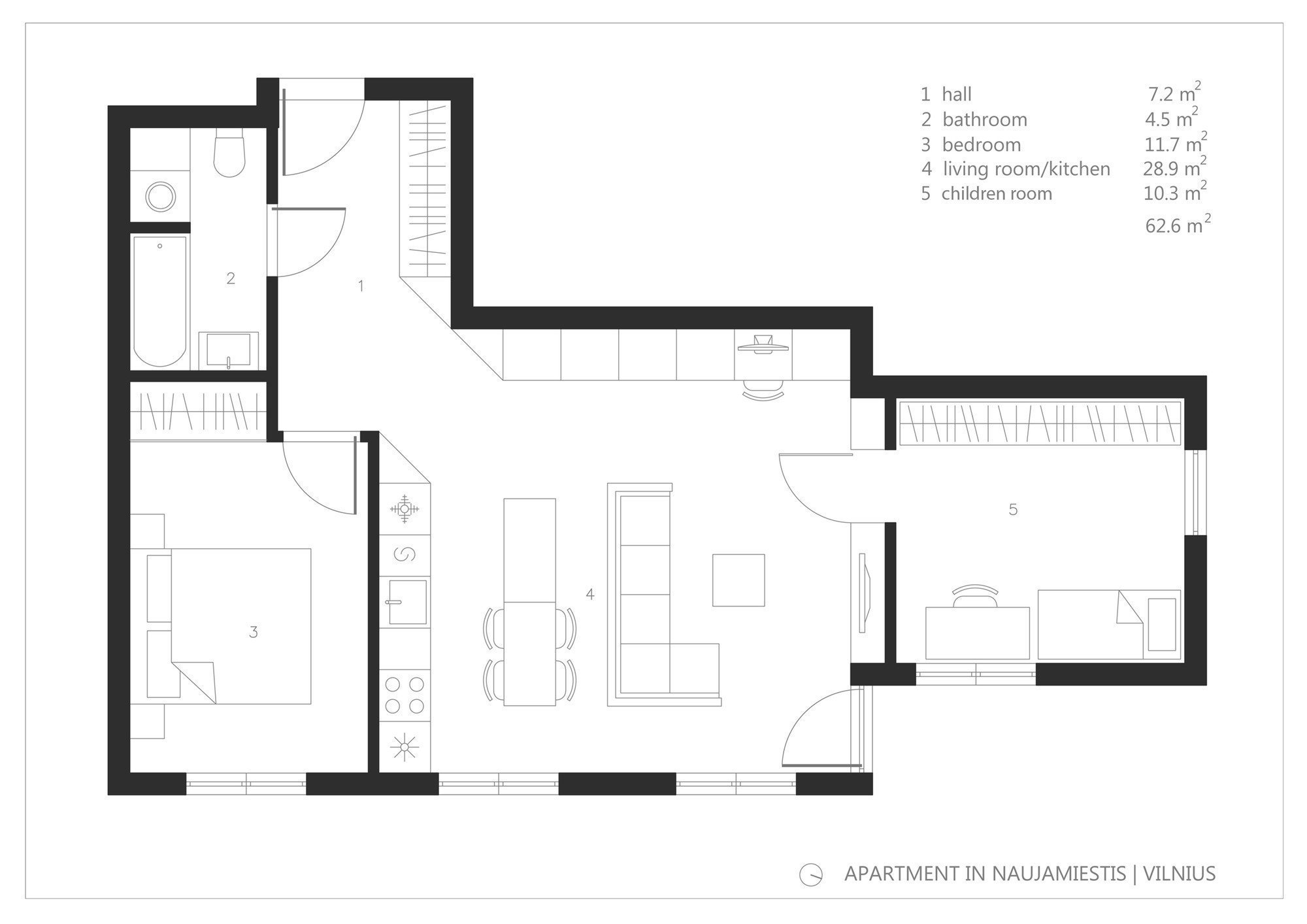 Může žít pohodlně mladá rodina na 60 m²? Ano!