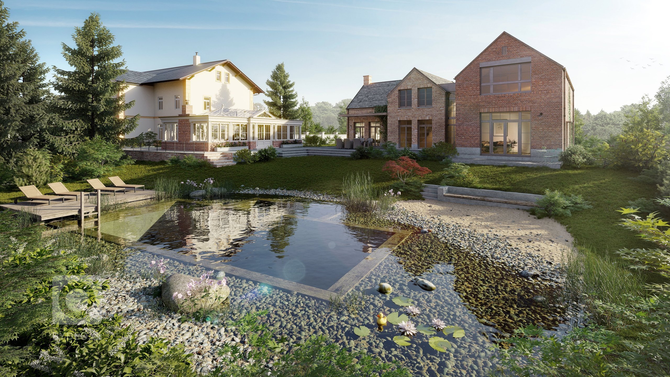 Architektonický návrh novostavby vily v historické lokalitě Tiché údolí v Roztokách u Prahy. Stavba je inspirována belgickým venkovem.
