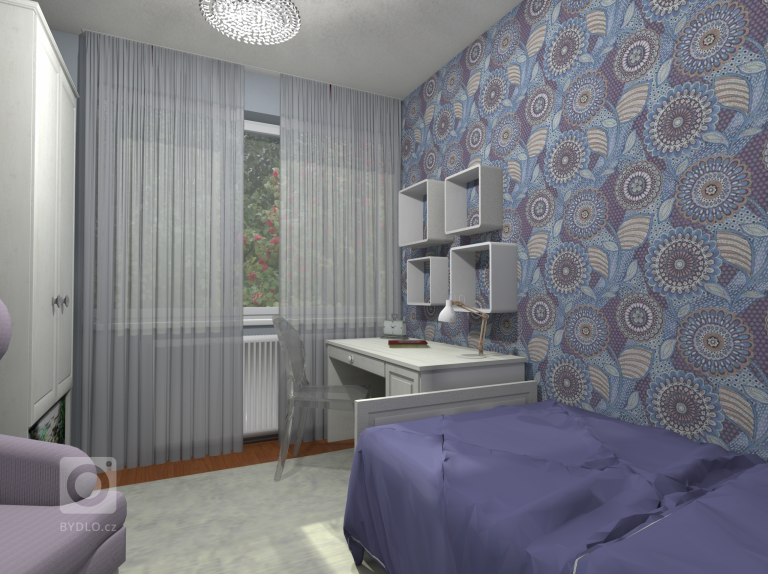Vizualizace dívčí pokoj