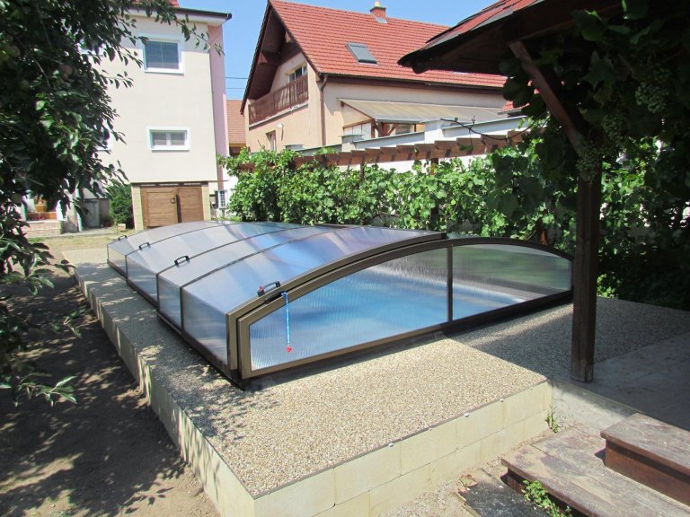 Zastřešení bazénu Alupo New ve 3 segmentech