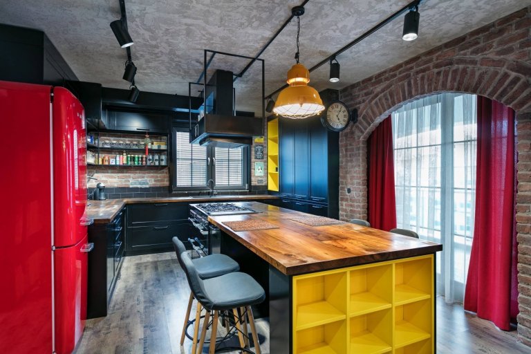 Industriální loft pro chlapa