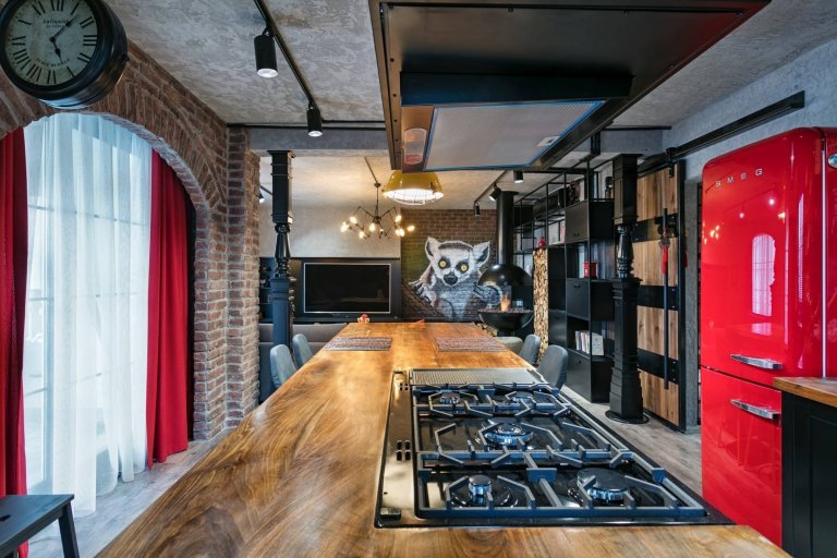 Industriální loft pro chlapa