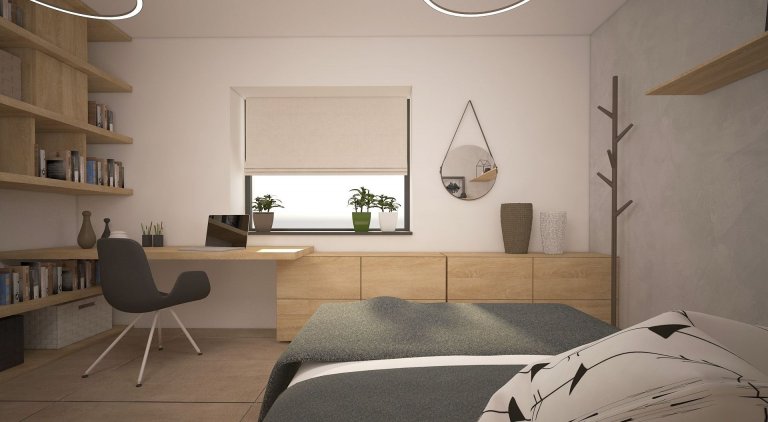 Nahlédněte s námi do vizualizace&nbsp;bytu pro mladý pár. Elegantní interiér vás zaujme nejen pletou světlých tónů a přírodních materiálů.
