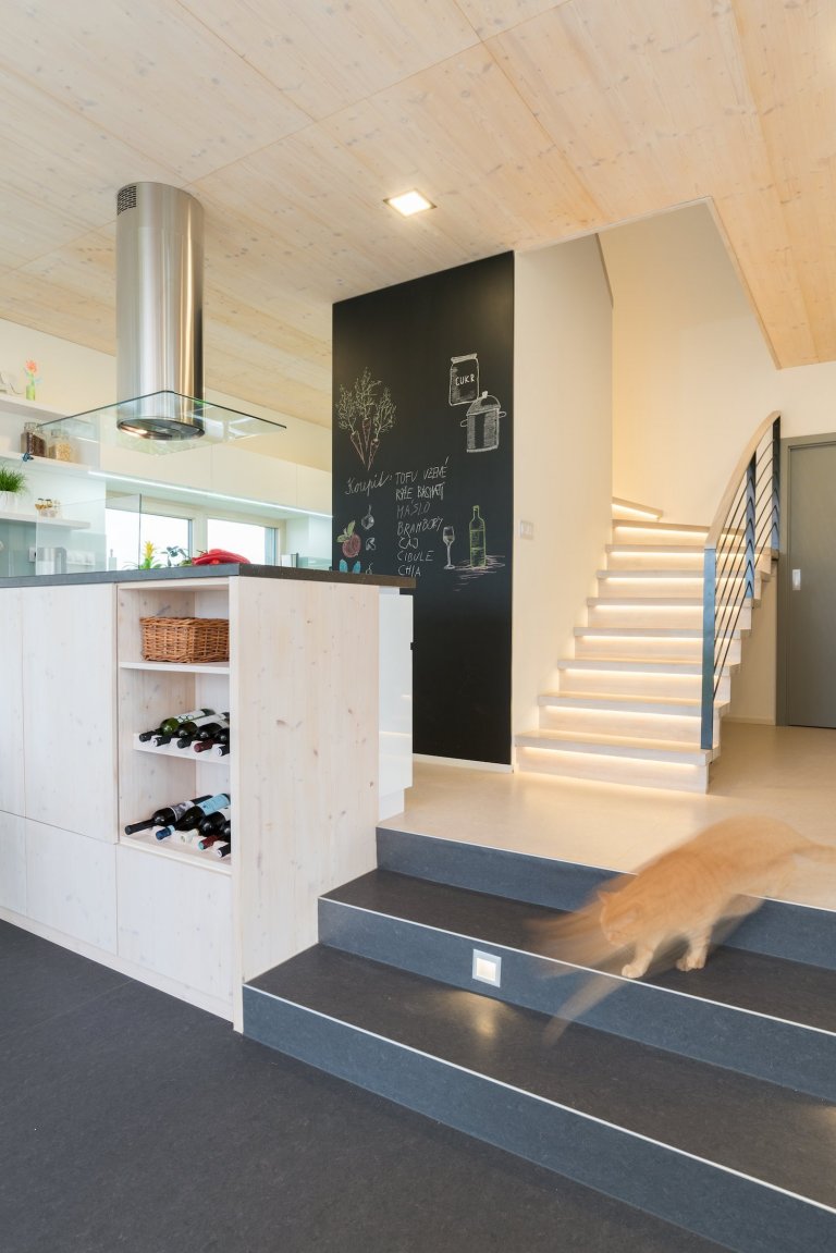 Postavit si dřevostavbu na kopci má mnoho výhod - nezaplaví ho voda, je z něj dobrý výhled a není ho možné přehlédnout. A pokud je dobře postavený, neodfoukne…