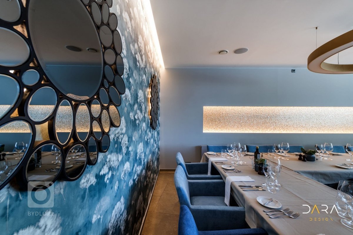 Dodávka mozaiek, obkladů a dlažeb v prestižní&nbsp;restauraci v Brně.&nbsp;
