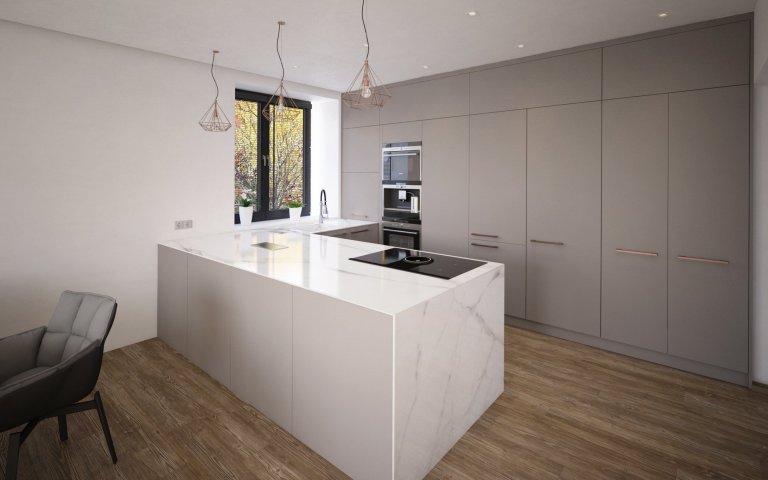 Kuchyňská linka s ostrůvkem