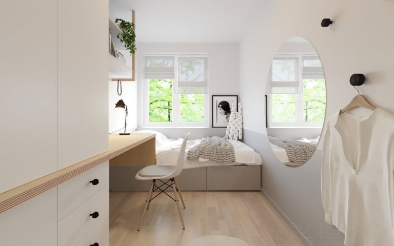 Přeměna starých barevných dětských pokojíčků na světlé pokoje v severském stylu pro dvě mladé slečny.

Každá dívka má svůj pokoj, obě ho chtěly v severském…