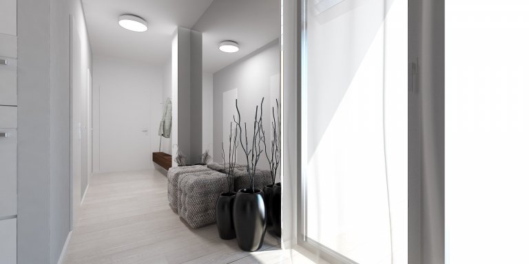 Moderný byt v Centre Bratislavy je charakteristický nadčasovým dizajnom a kontrastnými farbami ktoré dodávajú jedinečnosť v celom priestore.
