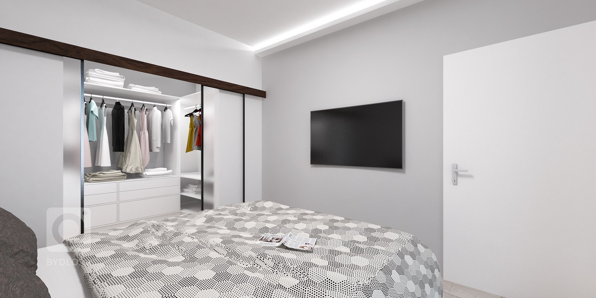 Moderný byt v Centre Bratislavy je charakteristický nadčasovým dizajnom a kontrastnými farbami ktoré dodávajú jedinečnosť v celom priestore.
