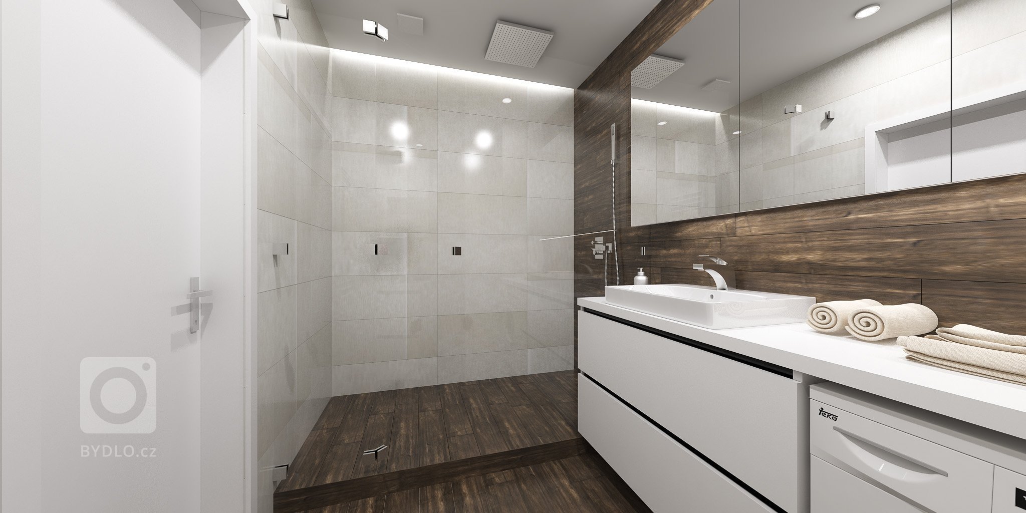 Moderný byt v Centre Bratislavy je charakteristický nadčasovým dizajnom a kontrastnými farbami ktoré dodávajú jedinečnosť v celom priestore.
