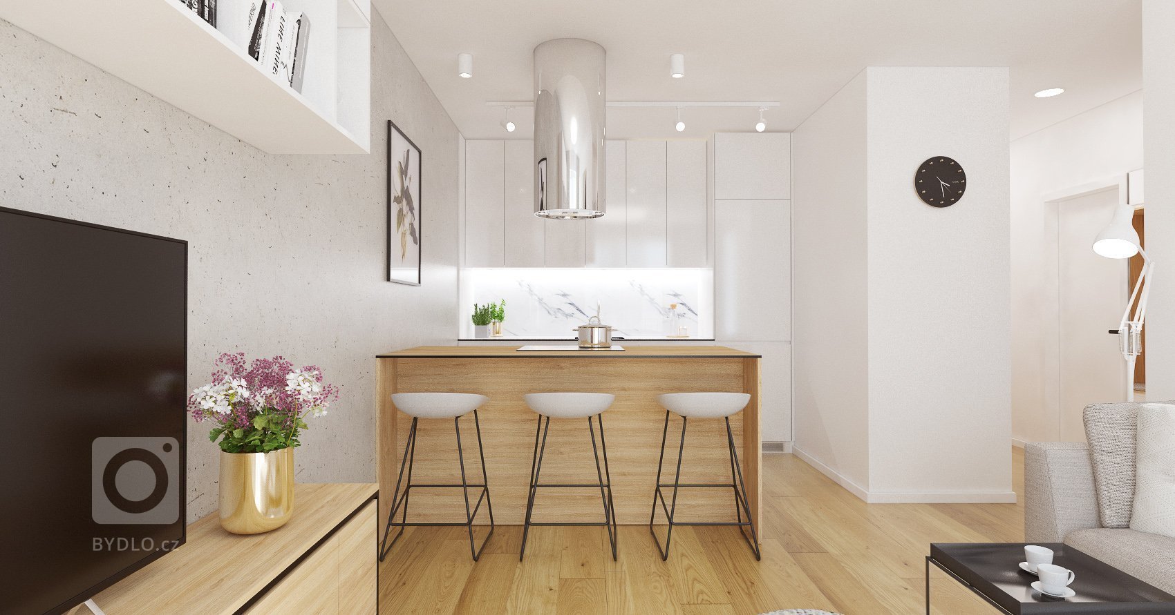 Návrh interiéru bytu v Rezidencia pri Mýte
