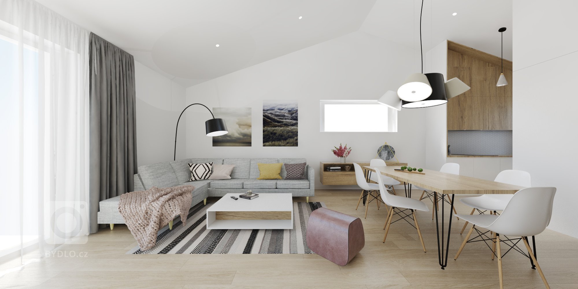 Interiér RD v škandinávskom štýle
