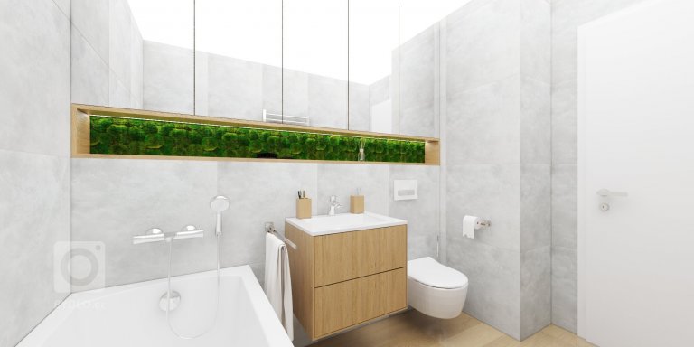 Náš&nbsp; návrh bytu v&nbsp;Kolísky Záhorská Bystrica&nbsp;????, kde sme sa pohrali s väčšími plochami machu od&nbsp;MOSSdesign&nbsp;☘️, ktoré pekne vyniknú na…
