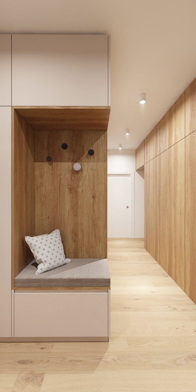 Návrh interiéru bytu v Karlovke, Bratislava
