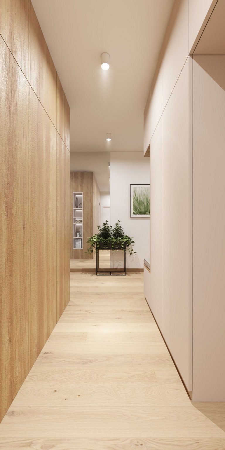 Návrh interiéru bytu v Karlovke, Bratislava
