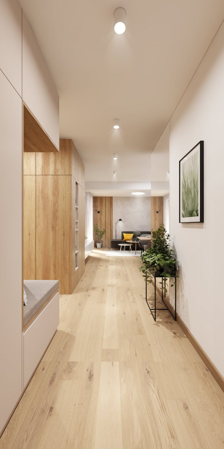 Návrh interiéru bytu v Karlovke, Bratislava
