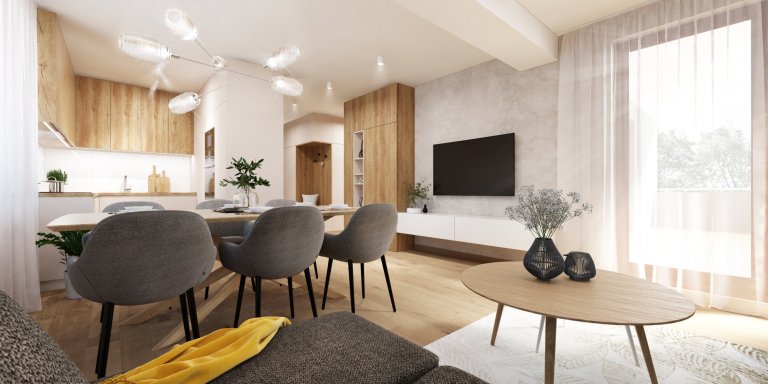 Návrh interiéru bytu v Karlovke, Bratislava
