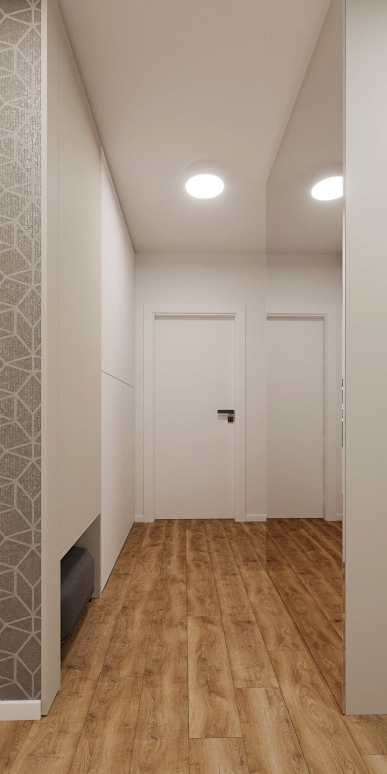 V dennej zóne dominuje drevo v kontraste s bielou pričom harmóniu farieb dopĺňa sivá tapeta a textília.
Zaujímavosťou je TV Samsung Frame ktorá zároveň slúžia…