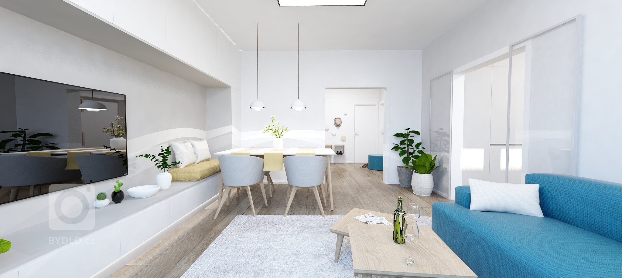 Zmodernizovali sme typický panelákový byt v Petržalke. Nadčasovosť, elegancia a designová sedačka v žiarivo petrolejovej farbe, ktorá vyniká na neutrálnom…