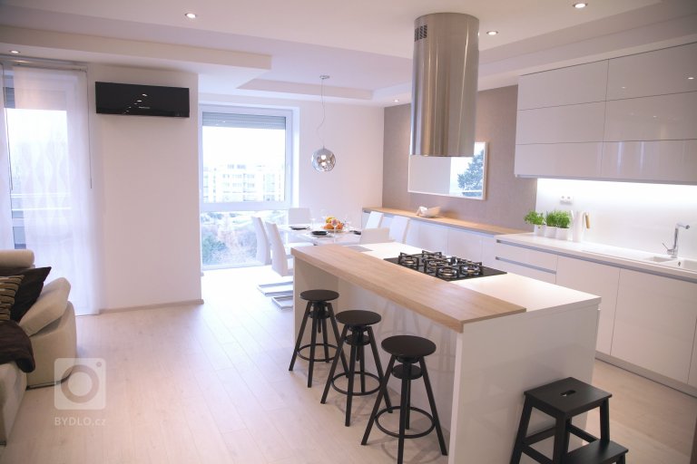 Interiér tohoto prostorného bytu v Bratislavě dýchá elegancí. Při tvorbě konceptu jsme velmi citlivě volili tonalitu barev a dbali na tvarovou a hmotovou…