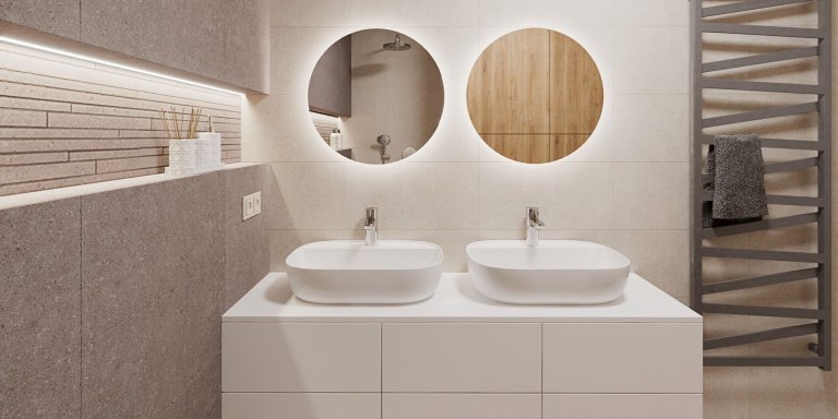 V dennej zóne dominuje drevo v kontraste s bielou pričom harmóniu farieb dopĺňa sivá tapeta a textília.
Zaujímavosťou je TV Samsung Frame ktorá zároveň slúžia…