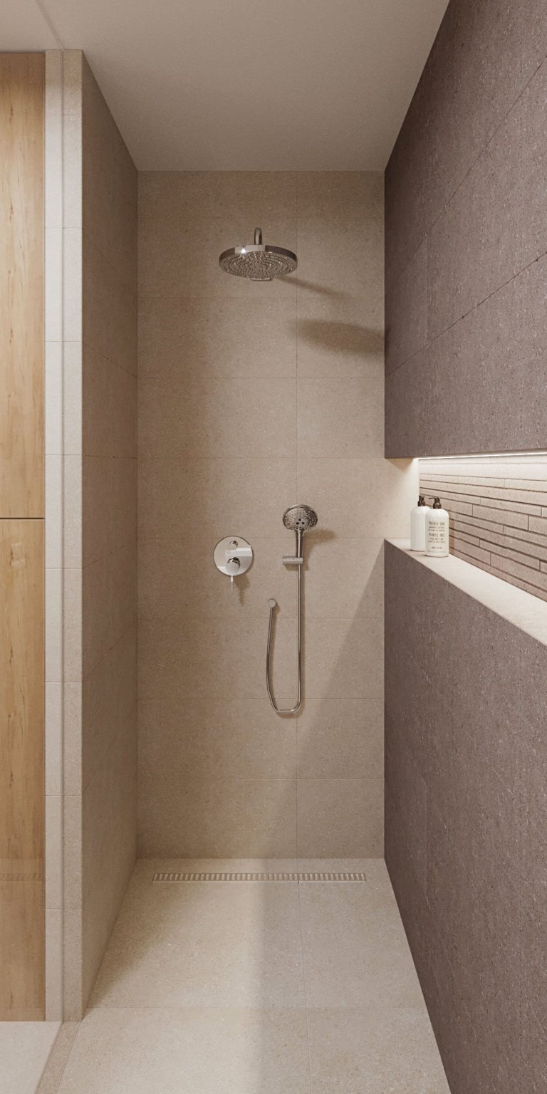 V dennej zóne dominuje drevo v kontraste s bielou pričom harmóniu farieb dopĺňa sivá tapeta a textília.
Zaujímavosťou je TV Samsung Frame ktorá zároveň slúžia…