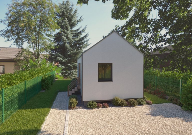 Dřevostavba o rozměrech 12x4m Easy 40&nbsp;&ndash; vhodná pro náročnější zákazníky, kteří chtějí více prostoru za nízkou cenu. Levné, přesto kvalitní bydlení.…