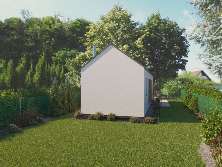 Dřevostavba o rozměrech 12x4m Easy 40&nbsp;&ndash; vhodná pro náročnější zákazníky, kteří chtějí více prostoru za nízkou cenu. Levné, přesto kvalitní bydlení.…