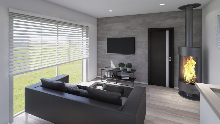 Dřevostavba o rozměrech 12x4m Easy 40&nbsp;&ndash; vhodná pro náročnější zákazníky, kteří chtějí více prostoru za nízkou cenu. Levné, přesto kvalitní bydlení.…