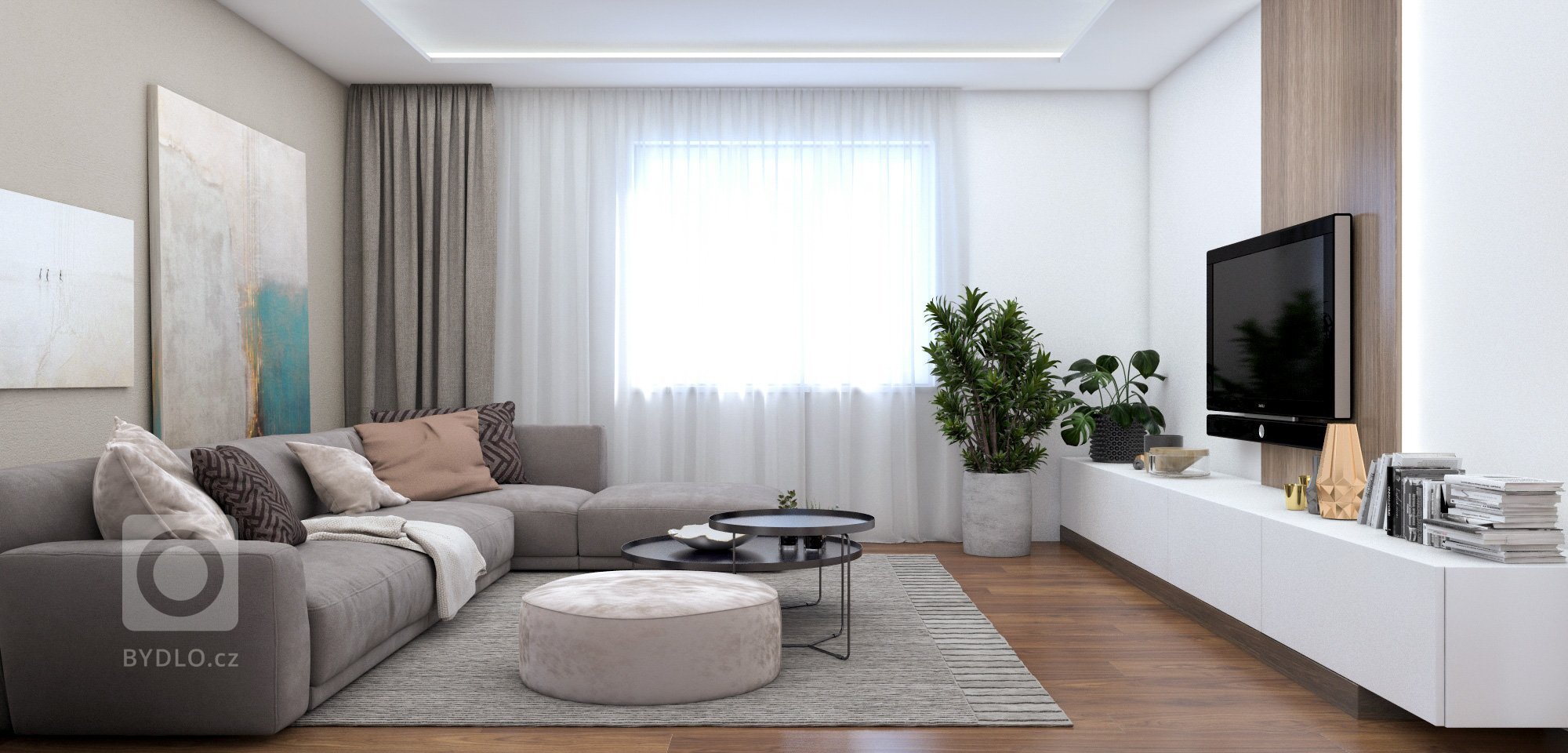 Byt v&nbsp;centre mesta navrhnutý pre mladý, dynamický pár.&nbsp;

V chodbe dominuje šatník so sedením. Vstup do šatníka&nbsp; je cez zrkadlové dvere.

Prechod…