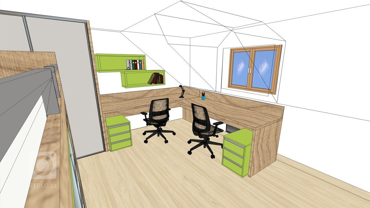 Zaměření prostoru podkroví pomocí 3D laseru je pro zakázky tohoto typu velmi důležité.