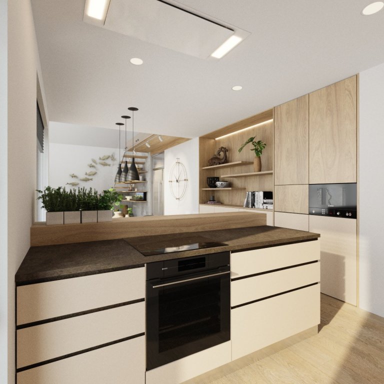 Každý klient je něčím výjimečný, u této rodiny je to láska k Asii, bojovým uměním a vaření thajského jídla. Základ jsme pojali nadčasově, ve světlých barvách,…