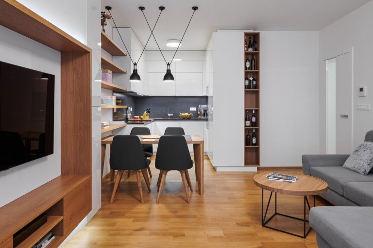 Luxusní interiér s designovými prvky