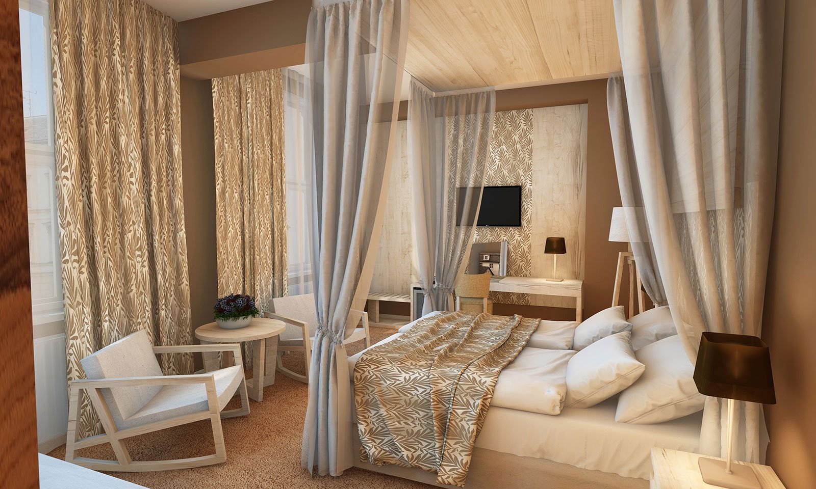 HOTEL KAMPA GARDEN POKOJE