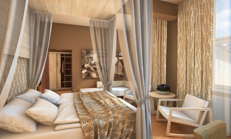 HOTEL KAMPA GARDEN POKOJE