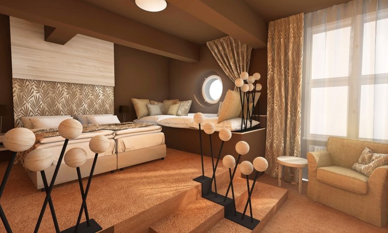 HOTEL KAMPA GARDEN POKOJE