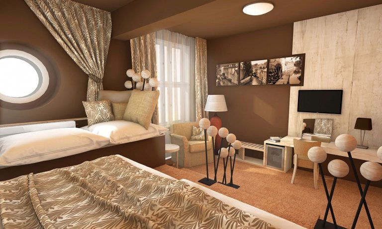 HOTEL KAMPA GARDEN POKOJE