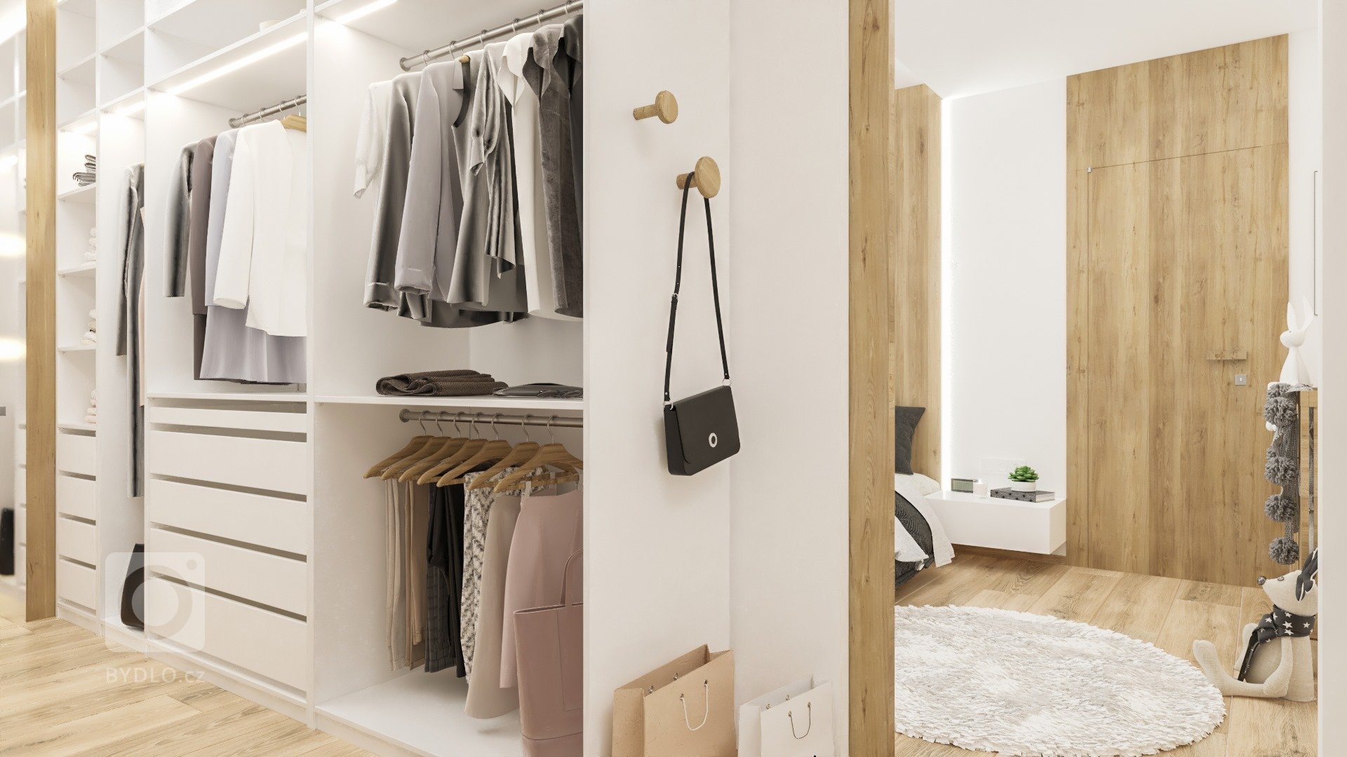 Studie interiéru rodinného domu v Kunovicích