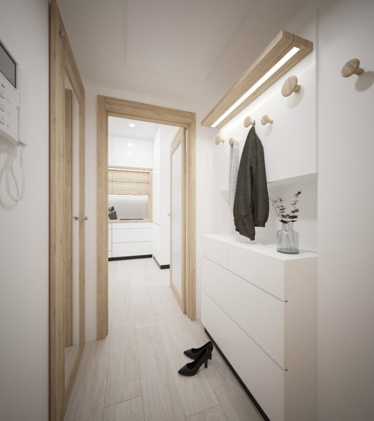 V boji s nedostatkem místa jsme se snažili důstojně a elegantně využít každý prostor bytu. A z malého prostoru jsme takto vykouzlili útulné a pohodlné bydlení.…