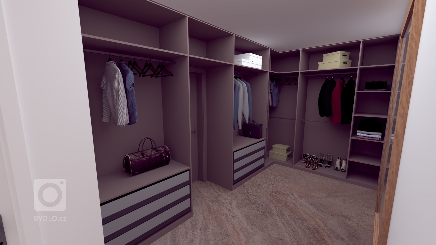 Pôvabný interiér s jemných nádychom luxusu, plný nápaditých detailov. Výrazné prepojenie prírodných materiálov s modernými tecnológiami.
