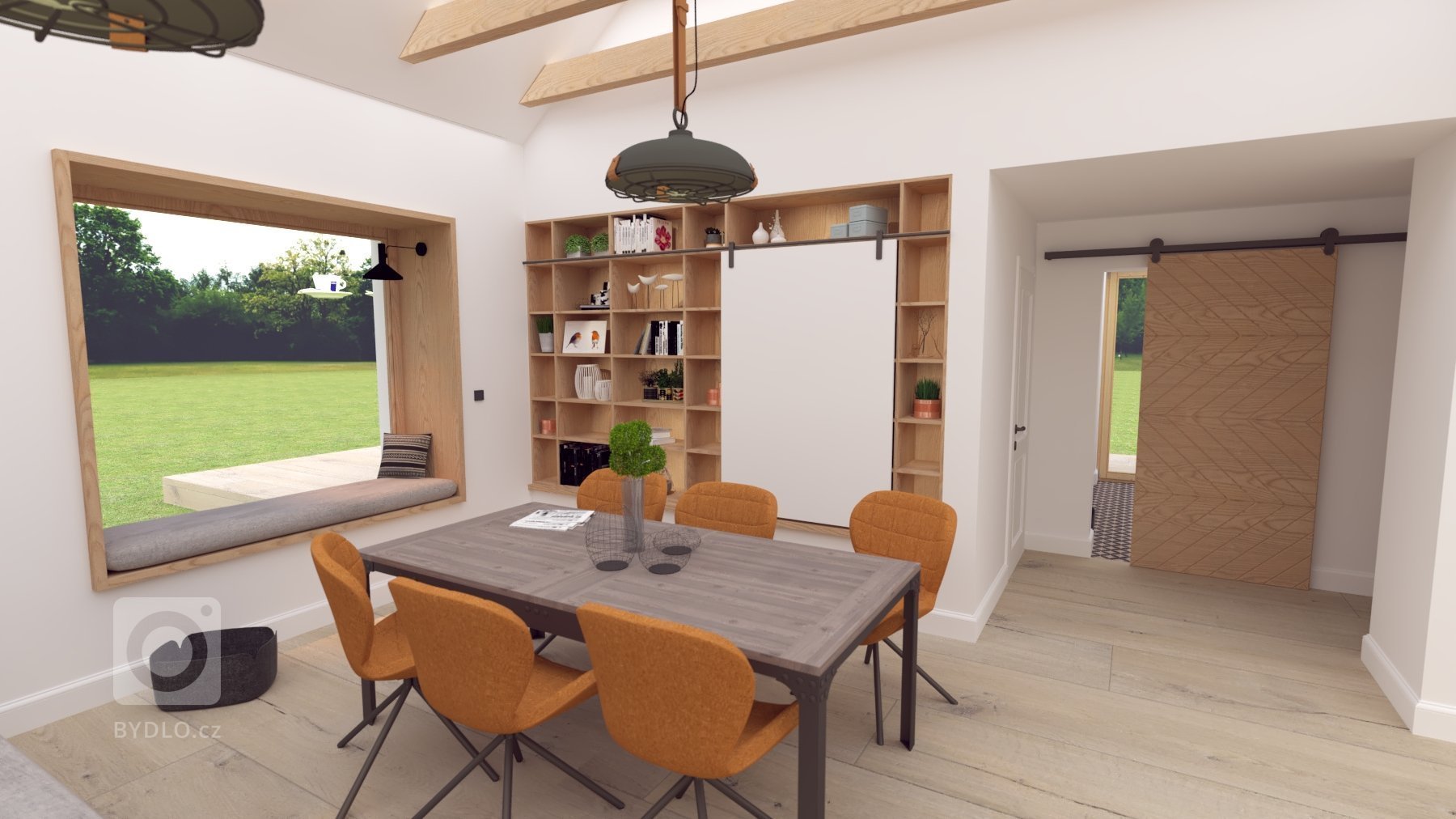 Projekt, v ktorom sa nám prelínajú viaceré štýly&nbsp;od industriálneho cez škandinávsky až po eklektický. Asi najlepšie ho vyjadruje veľký obraz medveďa…