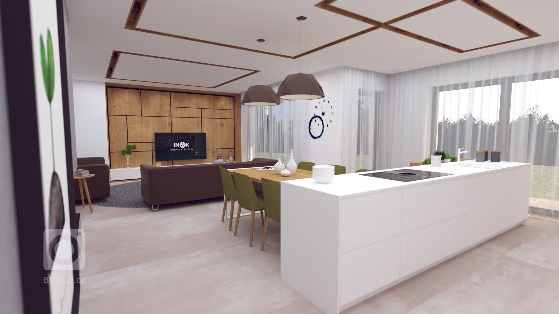 Návrh interiéru, v ktorom sme sa snažili hravým spôsobom zachytiť záujmy a potreby budúcich&nbsp; obyvateľov :-)
