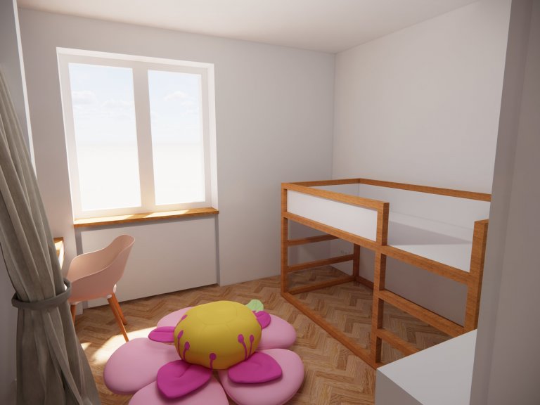 Byt s vnitřním oknem