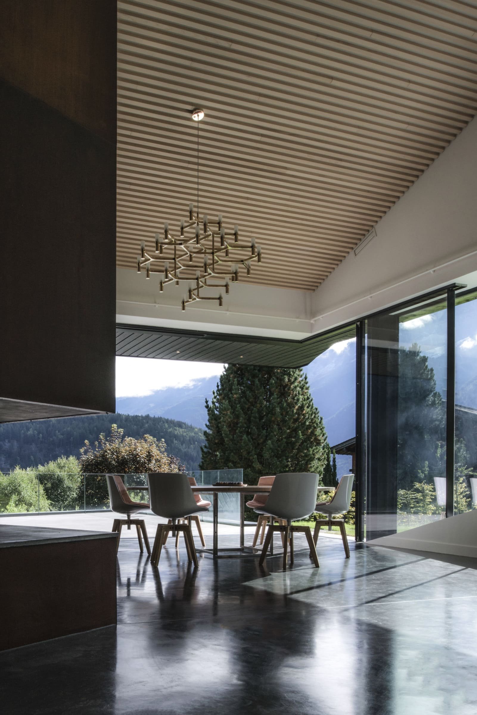 Horská chata v Chamonix s výhledem na Mont Blanc