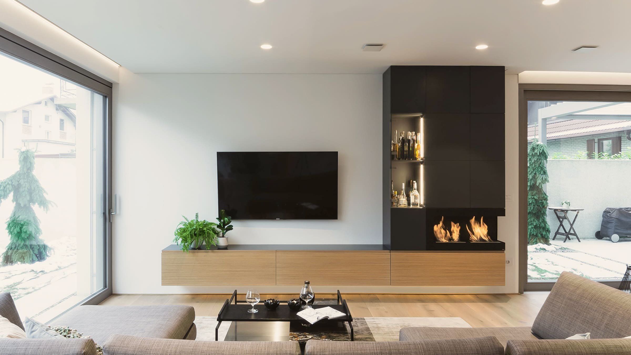 Interiér prostorného rodinného domu v Lublani