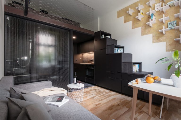 Komfortní bydlení dramatického rázu na 20 m2