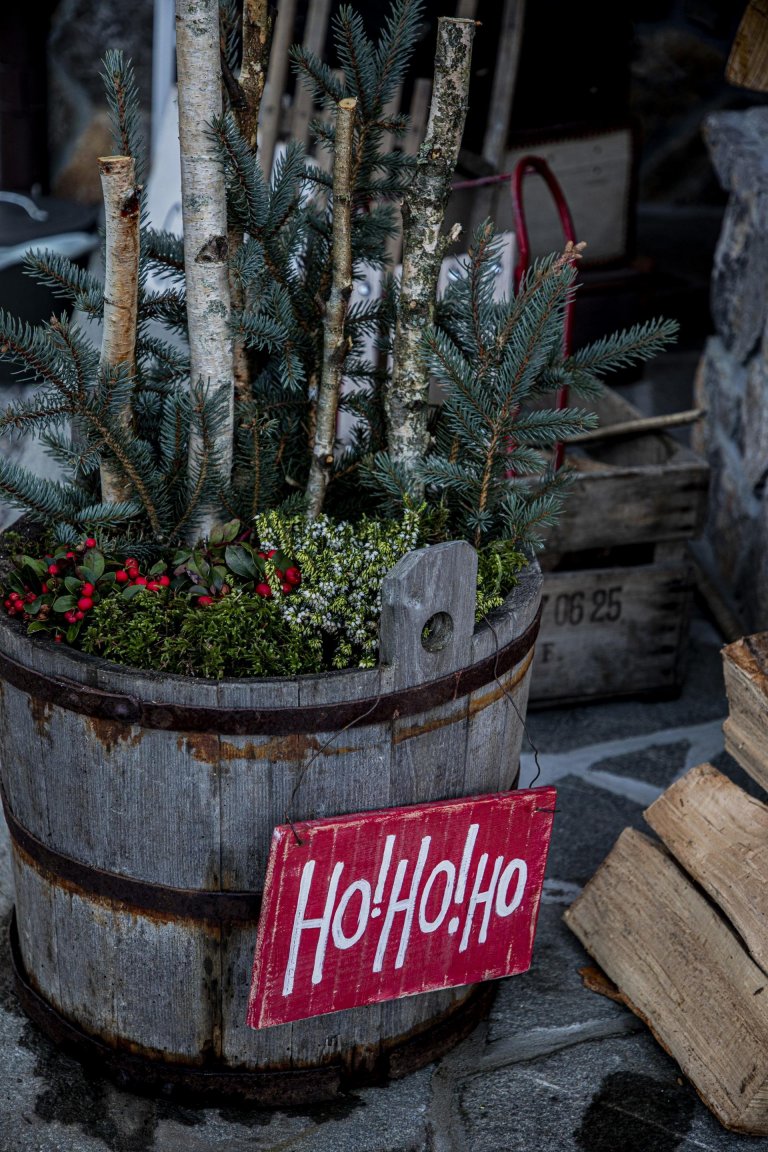 Kouzelný srub na samotě o vánočním čase