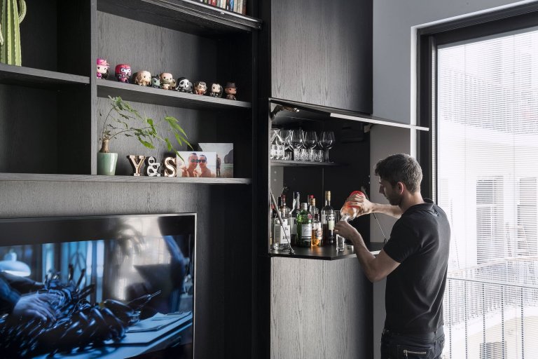 Malé bydlení pro dva muže a psa na 44 m2