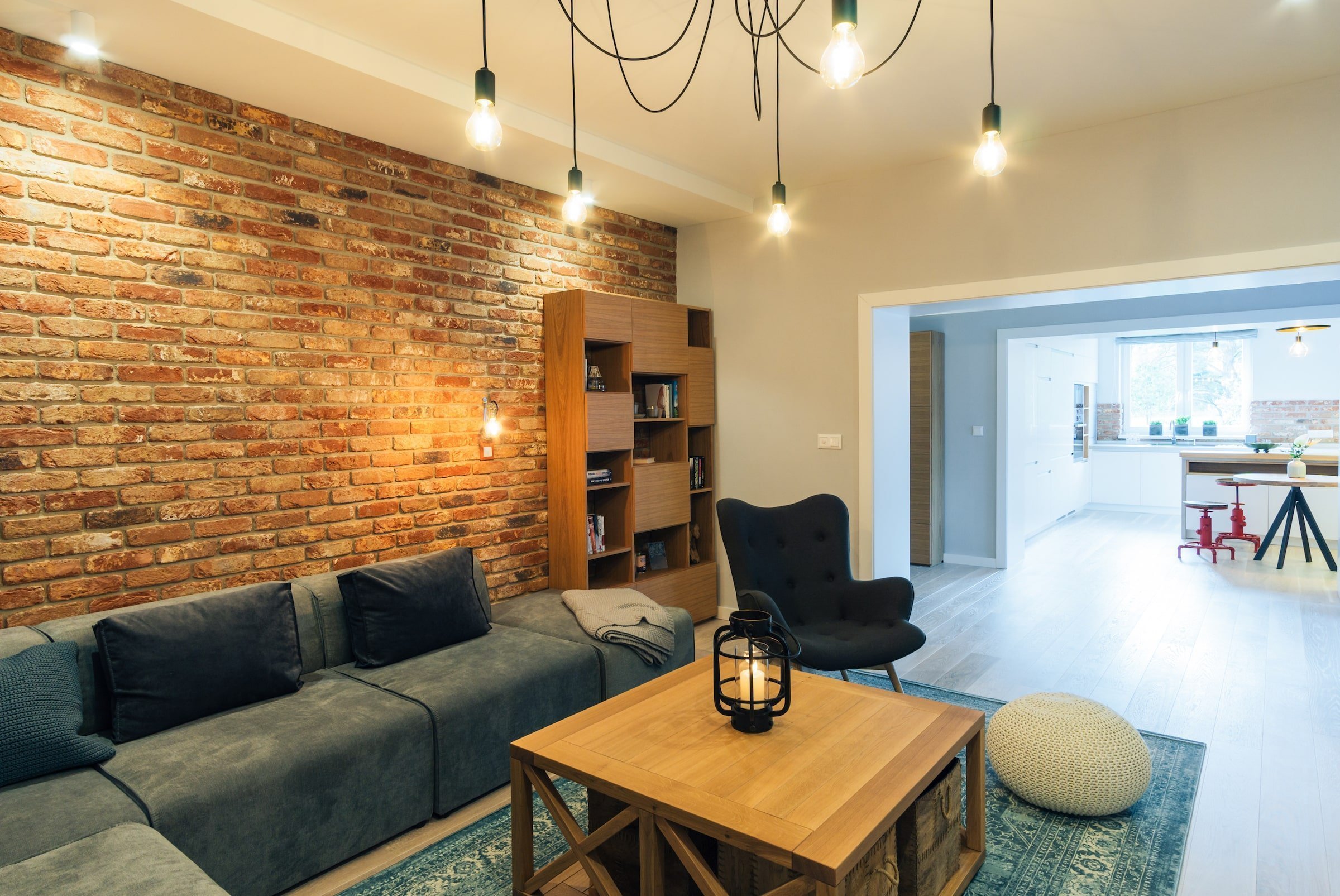 Moderní interiér s výhledem na Tatry