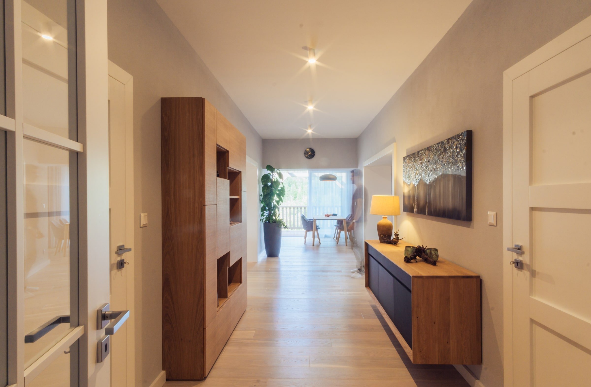 Moderní interiér s výhledem na Tatry